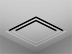 1 Slot Square Diffuser,HVAC Square Diffuser,ceiling vent covers,diffusion,return air grille,square return air grille,return air vent,ceiling vent,hvac register,ceiling register,crown molding ceiling air diffuser,ceiling diffuser,ceiling air vent covers,2 Slot Square Diffuser,two Slot Square Diffuser,