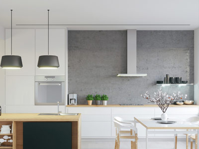 Kitchen linear air difuser